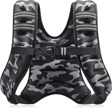 ZELUS Weighted Vest, 6lb/8lb/12lb/16lb/20lb/25lb/30lb Weight Vest with Reflectiv