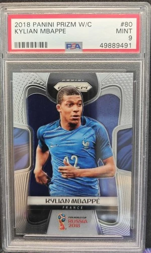 2018 Panini Prizm FIFA World Cup Kylian Mbappe #80 PSA 9 #MP02 France