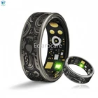 Size8-13 Smart Ring w/ Retro Design Heart Rate & Blood Oxygen & Sleep Monitoring