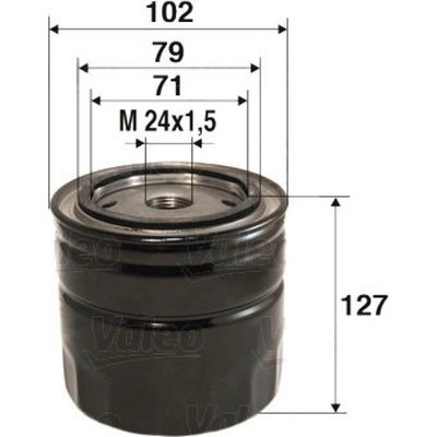 Valeo 586044 Ölfilter für TOYOTA 4 RUNNER AVENSIS COROLLA DYNA 100 HIACE HILUX