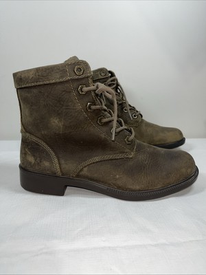 Kodiak Womens Canada's Boots All Season Waterproof Ankle Boot Sz 8.5 Olive Green