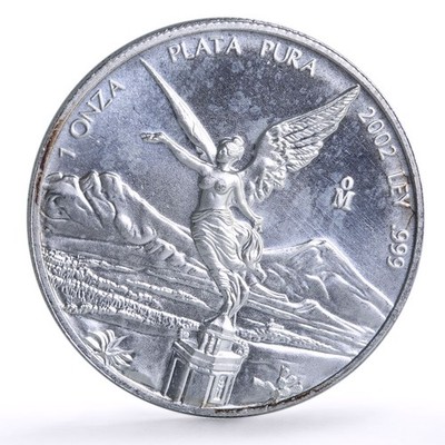 Mexico 1 onza Libertad Angel of Independence silver coin 2002 | eBay