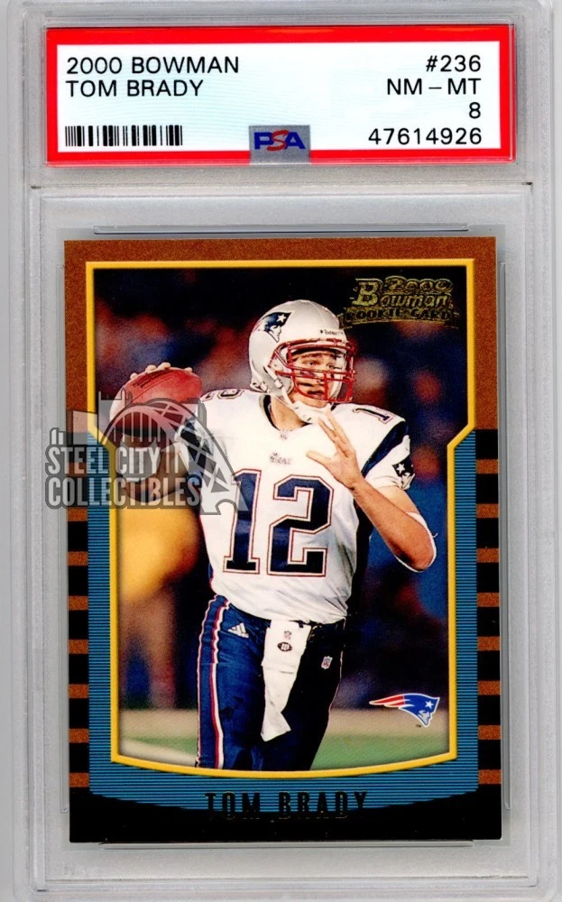 Bowman Tom Brady Rookie Football Sports Trading Cards
