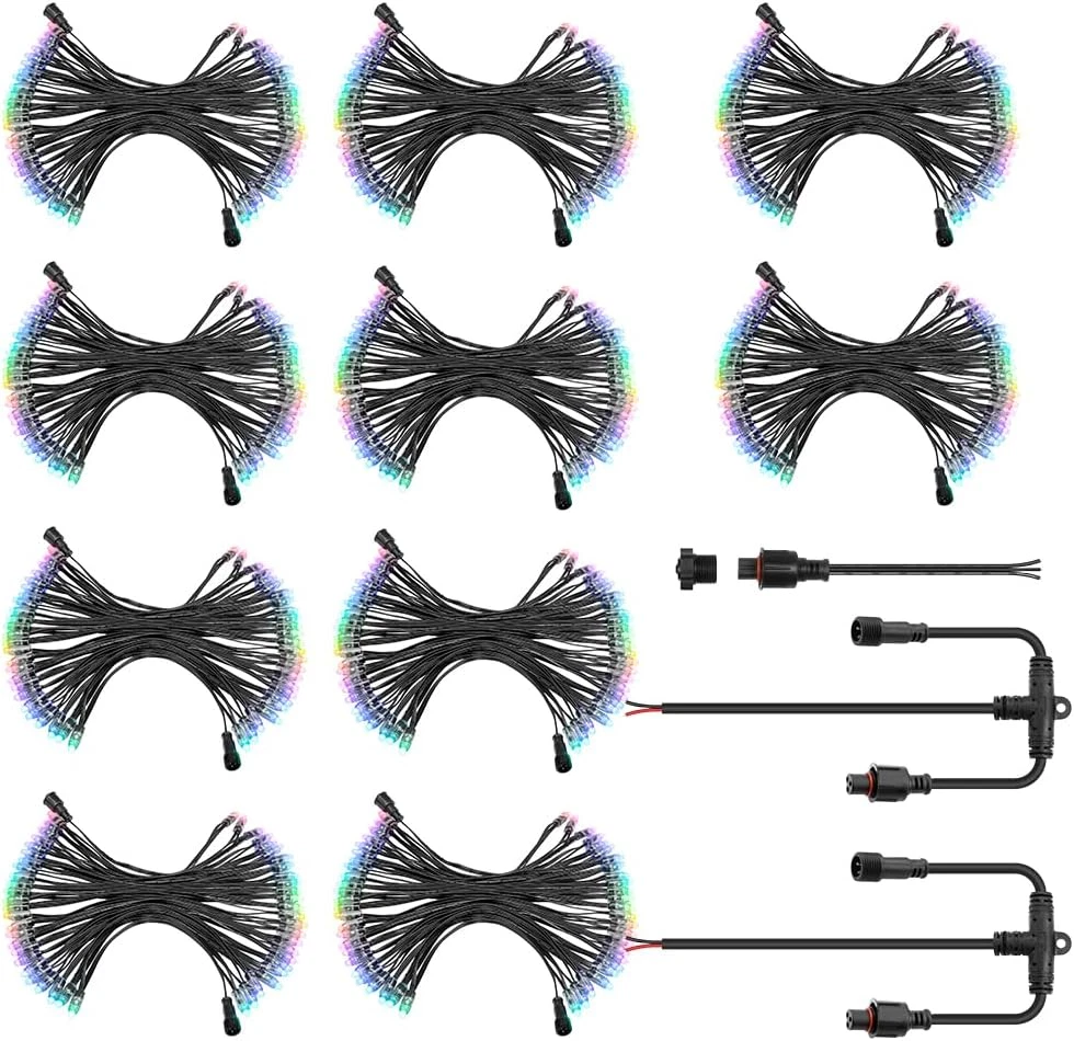 WS2811 RGB Pixel String Lights 429Ft 500Pcs Waterproof for Holiday Decor