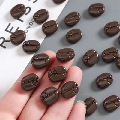 200 PCS Artificial Coffee Beans Simulation Resin Mini Faux Cafe Display Prop