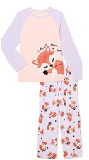 Wonder Nation Girls' Cozy Pajama Sleep Set, 2-Piece, Size 4/5 -New