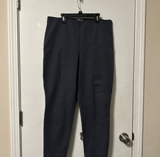 Everlane Classic Formal women's Gray Pants Size 14 Trousers elastic waist zipper