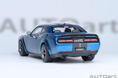 1/18 Dodge Challenger SRT Super Stock Frostbite Blue Model by