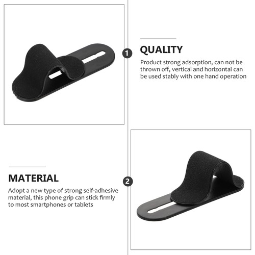 2 Pieces Mobile Phone Ring Holder Grip Pull Adjustable Cellphone Finger Stand - 第 8/12 張圖片