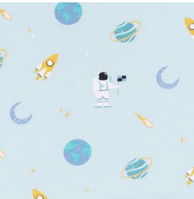 *NIB* Kyte Baby 3T Toddler Crew Neck Tee Ice Space Astronauts Planets Star Earth