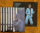David Bowie Vinyl LP 2 Album Studio Lot David Live Stage 1970s Vintage 4LP VG+