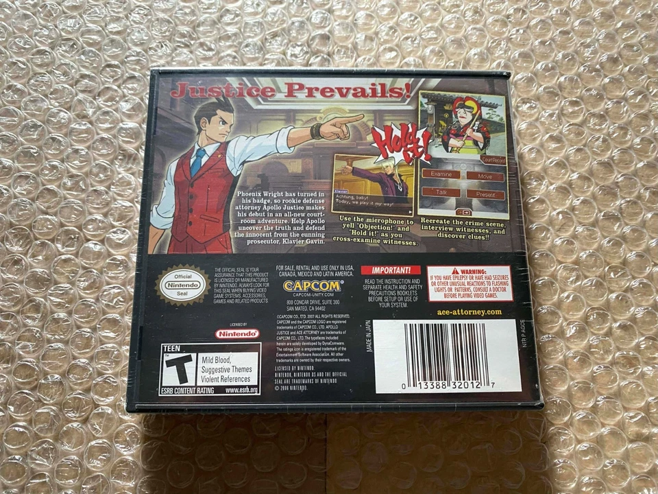 Ace Attorney: Apollo Justice (Nintendo DS, 2008) - BRAND NEW / SEALED - Image 4 of 4