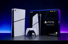 Sony PS5 Slim Digital Edition 1TB Spielekonsole - Weiß