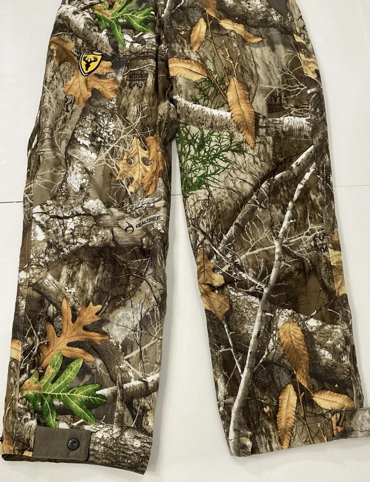 ScentBlocker Boys RainBlocker Hunting Pants Realtree Camo S3 Scent Control M - Image 2 of 4