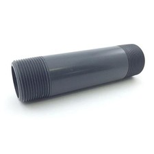 2Pc Dura - 8411 - 1 1/4" x 6" Sch80 PVC Nipple
