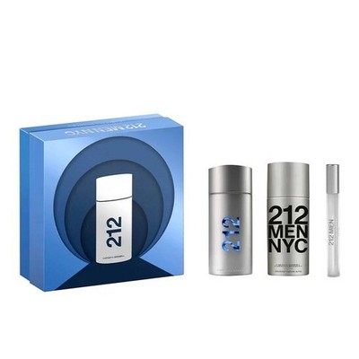 Carolina Herrera 212 Men NYC Eau De Toilette 3.4 oz & Deodorant 3 Pc Set For Men
