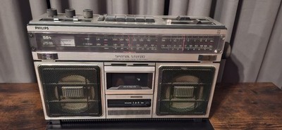 Oldschool, Ghettoblaster,Philips ,Kassetten Rekorder