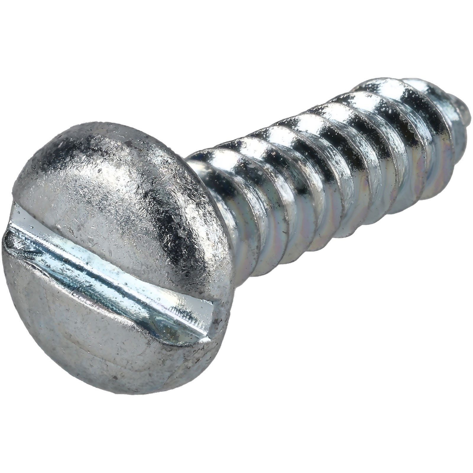 R-TECH Slotted Pan Head Self-Tapping Screws No.10 3/4in 19.0mm - Pk100