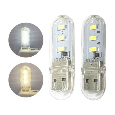 6 LED Double Sided USB Power Night Lamp For Travel Emergency And Decoration
