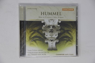 Hummel Mass in D Minor Salve Regina CD Chandos Chaconne Hickox