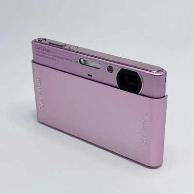 Seltene rosa Sony Cyber-shot DSC-T77 Ultra Slim Digitalkamera getestet