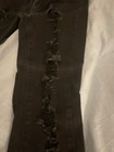 Levis 721 Womens Jeans Sz 27 Black High Rise Skinny Zip Fly Distressed Stretch — photo 3