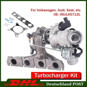Turbolader Neu Für Seat Audi Q3 Skoda VW Mit Dichtung Abgasturbolader 06J145713L