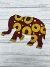 Vintage Ivan Barnett Folk Artisan Tin of an Elephant 1982 Signed