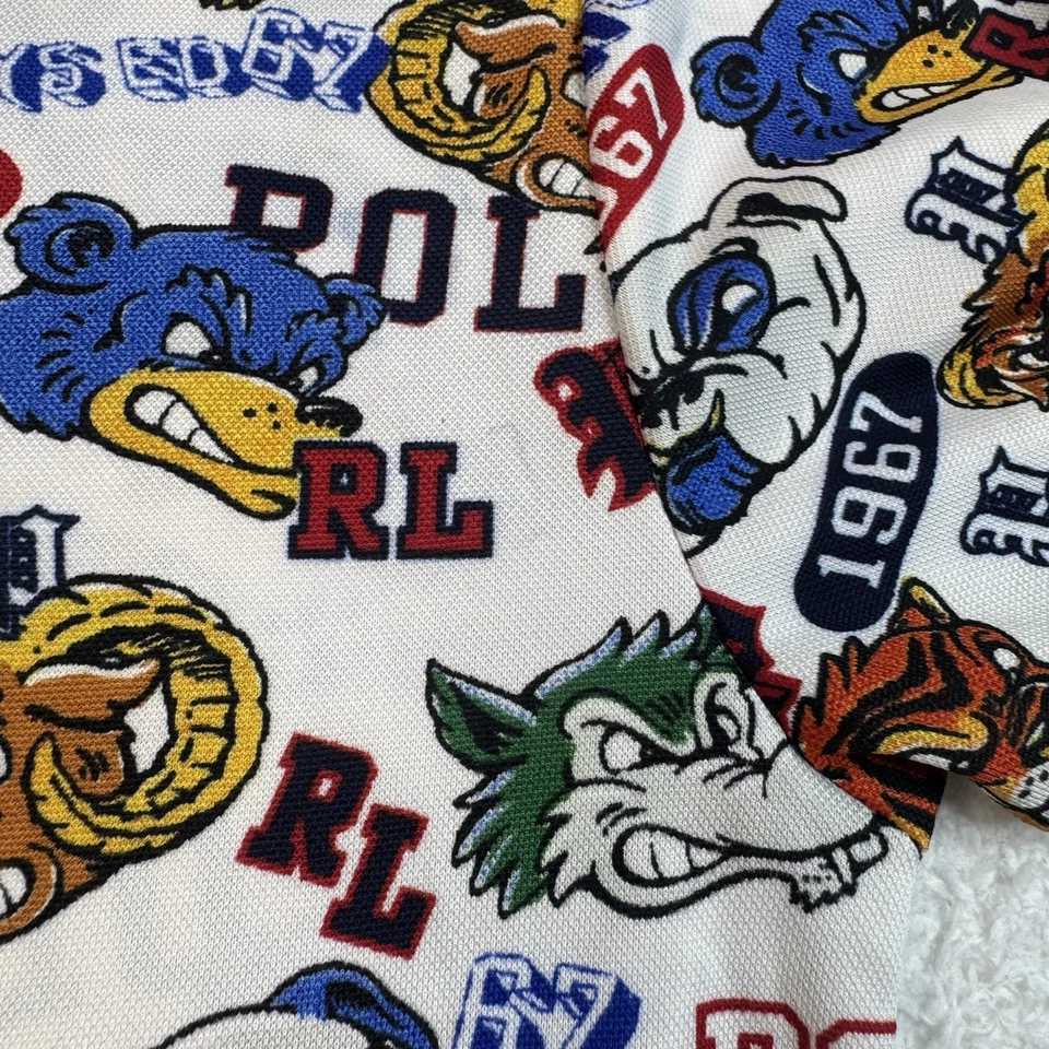 POLO RALPH LAUREN Boys Mascot Print Shirt Large 14-16 - Image 4 of 4