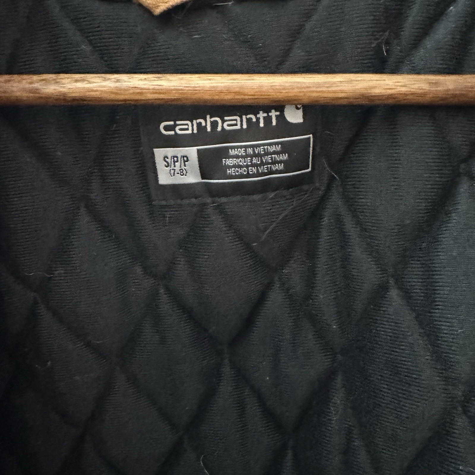 Carhartt Youth Canvas Flannel Quilt Lined Insulated Jacket/Coat Size S (7-8) image 8