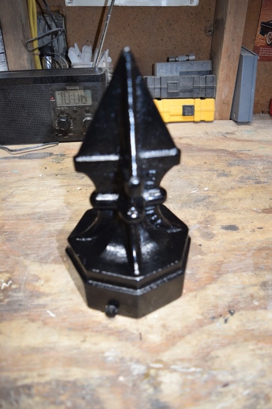 Large Antique Cast Iron Gate Finial Architectural Hardware