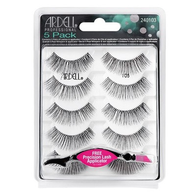 Ardell False Eyelashes Natural 105 Black, 5 pairs pack