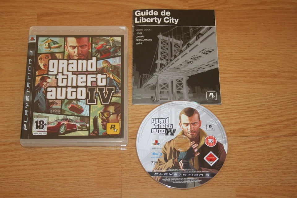Grand Theft Auto GTA IV Sony PS3 PlayStation 3, 2008 Version française Complet - Photo 1/1