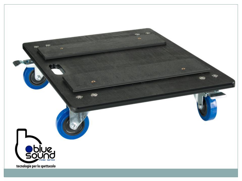GDE PROCASES RK90SK Skate in multistrato per serie RKL90, 2 ruote girevoli+freni