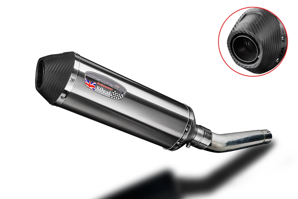 Комплект глушителя выхлопной системы Yamaha YZF600R Foxeye 1994-07 Slip On 13,5 дюйма X-Oval нержавеющая сталь - Изображение 2 из 4