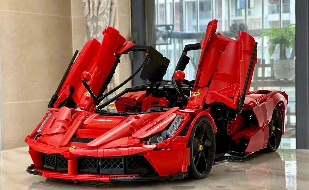 CADA Technic Ferrari LaFerrari, Race Car Model Building Kit, 1:8