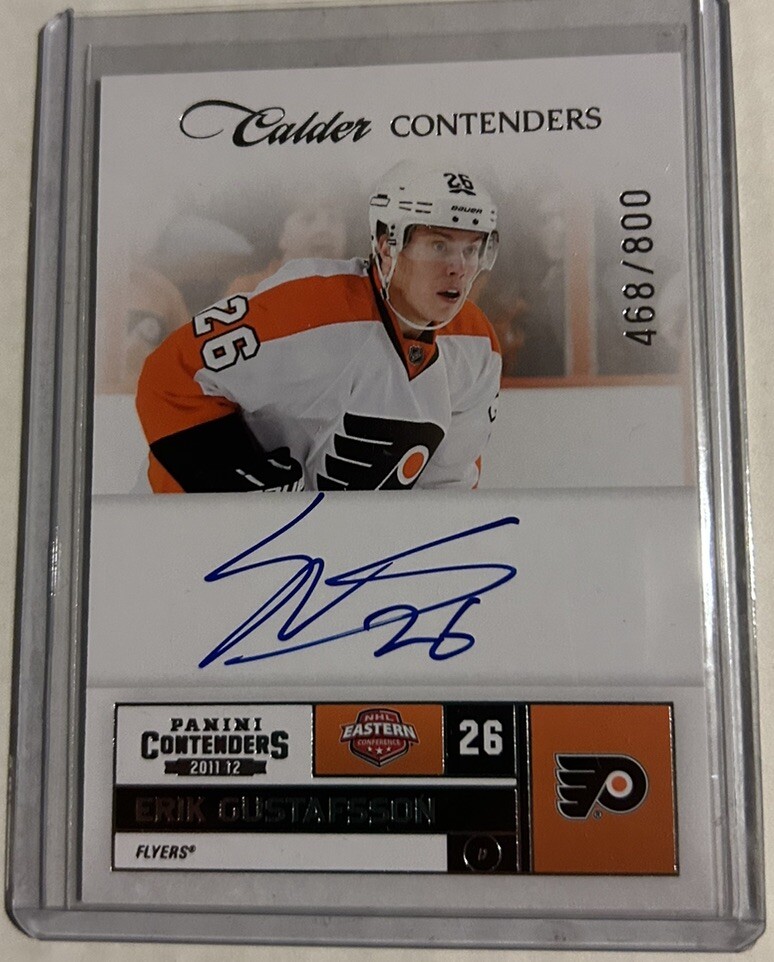 2011 Panini Playoff Contenders Calder /800 Erik Gustafsson #244 Rookie Auto RC
