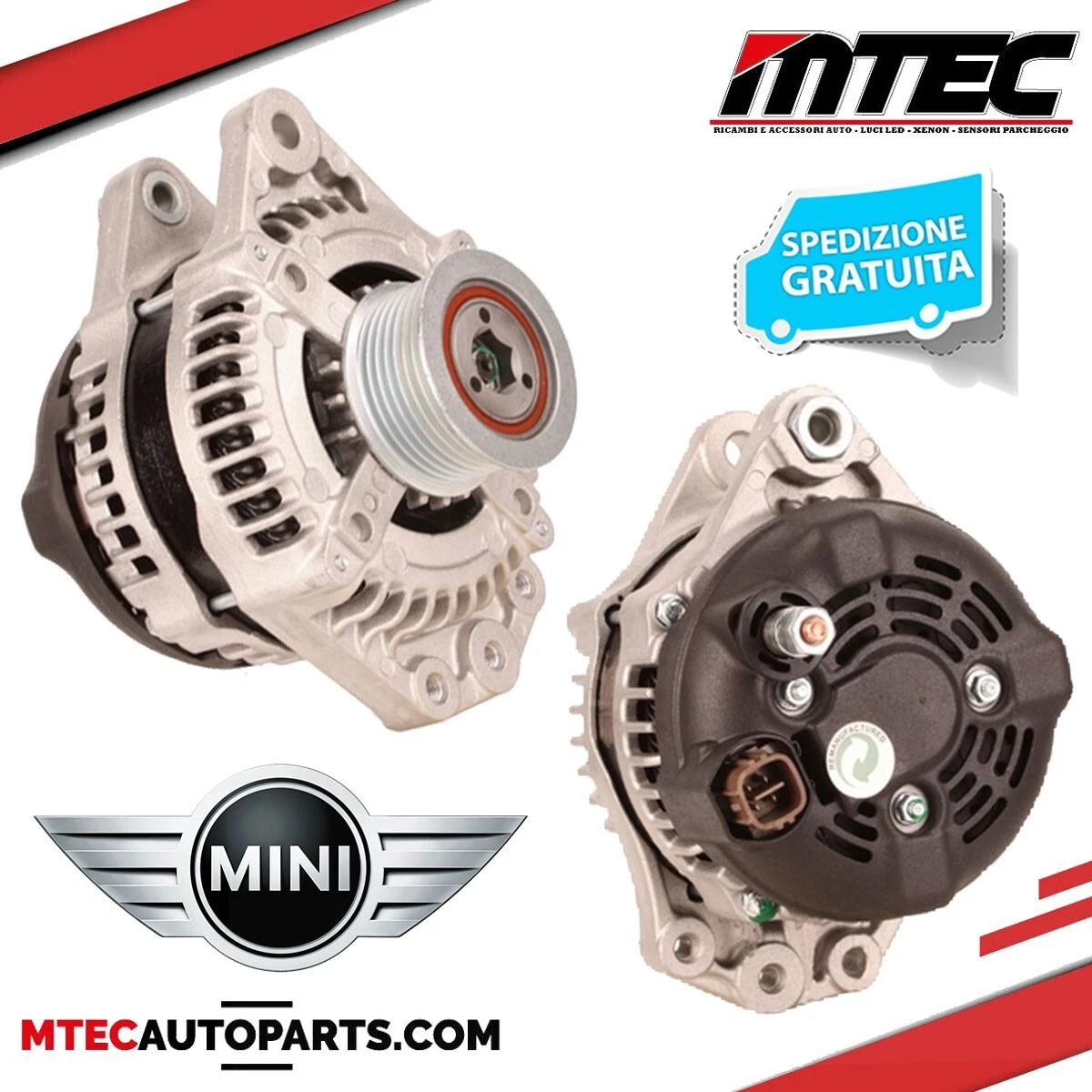 Alternatore Auto 12V, 110A Compatibile Per Mini