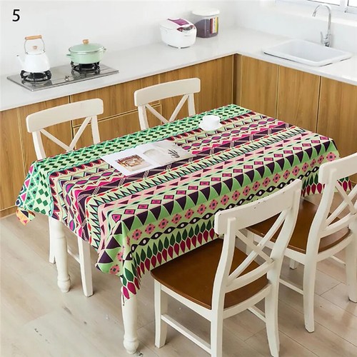 Minimalist Style Geometric Waterproof Cloth Table Cloth Kitchen Decor Tablecloth - Picture 9 of 55