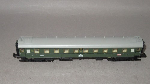 N Minitrix Passenger Car 3rd Class DRG with light in original box 3171 - Picture 4 of 5