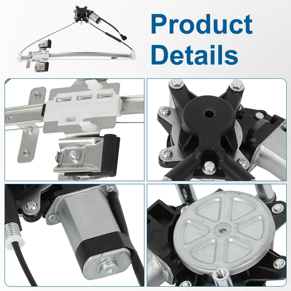 For 2011 Ram Dakota Cab Pickup Rear Driver Side Window Regulator with Motor - Image 2 of 4