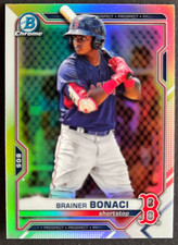 2021 Bowman Chrome Refractor Brainer Bonaci Rc #BDC-54
