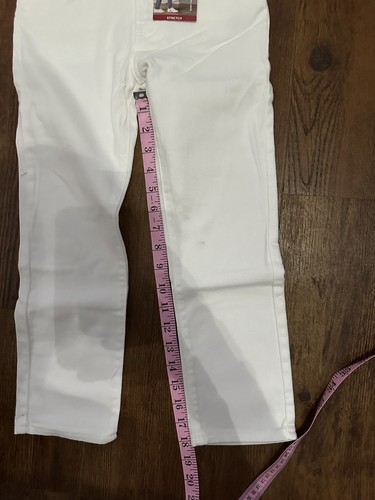 Levi Girls High Rise Ankle Straight Leg Jeans White - 6X Regular - Picture 4 of 7