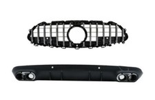 Diffusor Gitter Spitzen Für Mercedes CLS C257 18+ GTR 53 Look Nur A-Design Hec-