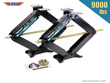 LIBRA 9000lb HD 24" RV Stabilizer Leveling Scissor Jacks w/sockets & install Kit