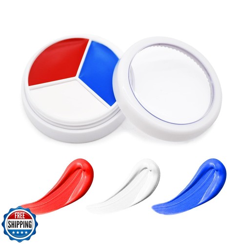 Rot Weiß Blau Gesichtsfarbe - 3 Farben 12g USA Amerikanische Flagge Patriotische Streifen F