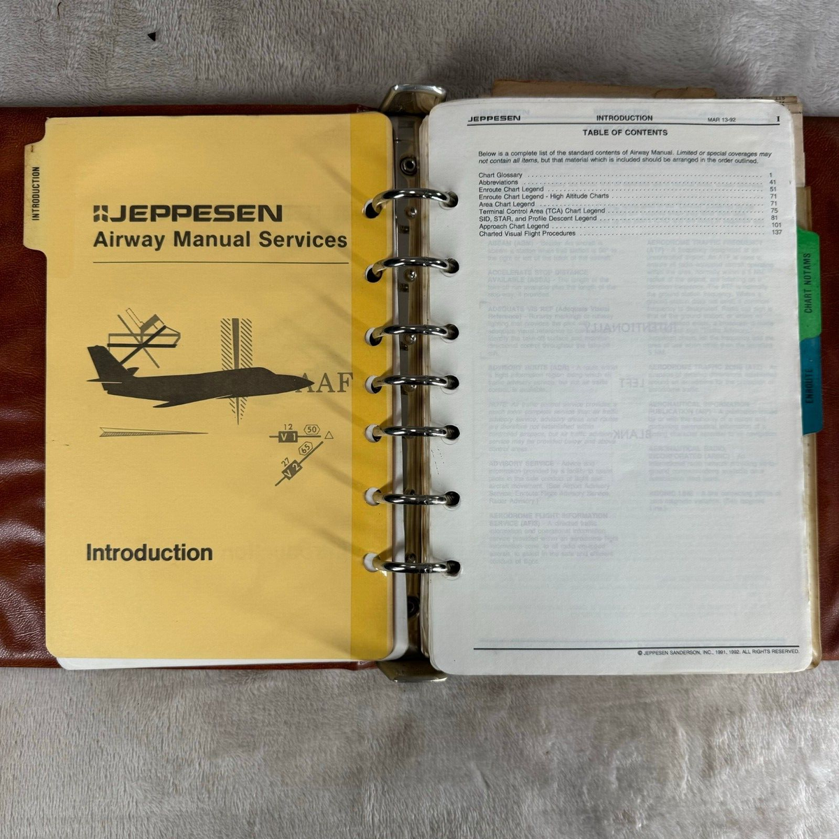 Jeppesen Airway Manual Services 1990's with IFR Enroute Plotter PV