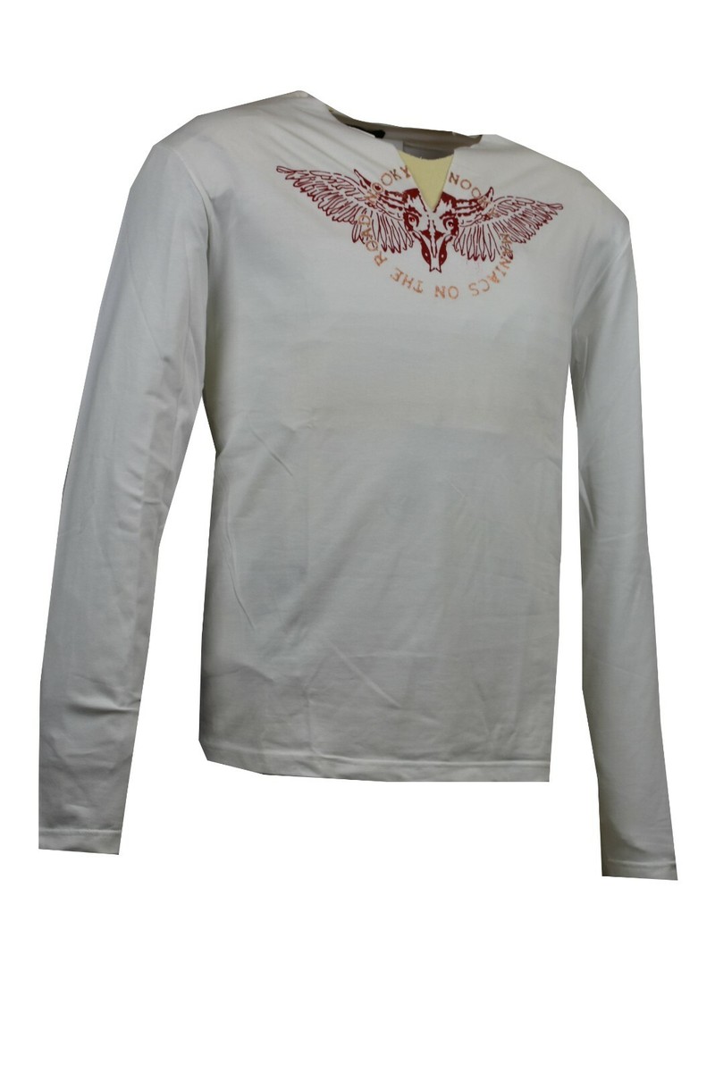 Maglietta Uomo Maniche Lunghe Scollo A V – Slim Fit In Cotone Elasticizzato, Stile Henley, Morbida E Traspirante – Perfetta Per Il Tempo Libero E Il Casual