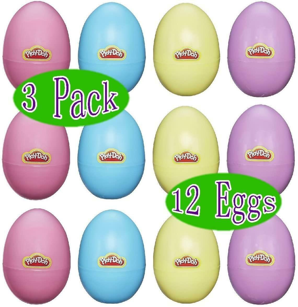 Play-Doh Treat Without The Sweet Spring Eggs 12ct Hunt Basket Gift Set Bundle