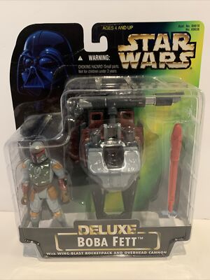 Vintage 1996 Années 90 Kenner Hasbro Tonka Star Wars Power Of The Force POTF Tri Logo Luke Skywalker + Figurines Yoda sur carte MOC Lot - France